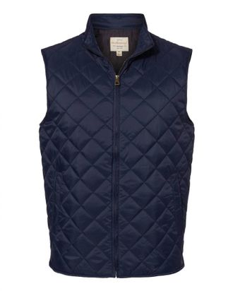 Weatherproof Womens Vintage Diamond Quilted Vest In Navy