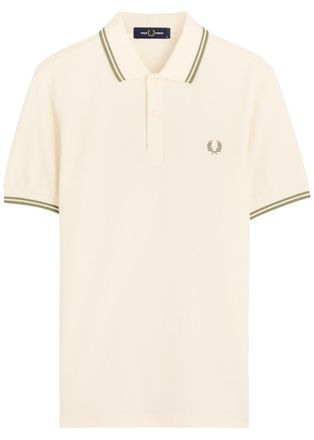 Fred Perry Logo-embroidered Piqué Cotton Polo Shirt - Ecru - Xxl