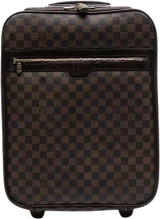 Louis Vuitton Pre-owned Weekend Bags, female, Brown, Size: ONE SIZE Pre-owned Pegase 45