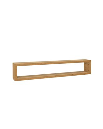 Deco Wood Mueble de tv de madera maciza en tono medio de 160x30cm