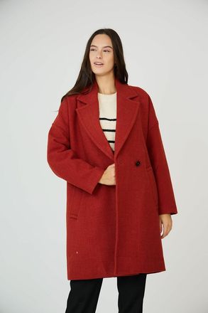 See U Soon Halflange jas met tailleurkraag