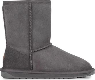 Emu Enkellaarsjes - Dames - Winterlaarzen - Grijs - 36 EU - Leer - Schoenen