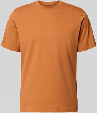 Schiesser T-Shirt mit Rundhalsausschnitt in Camel, Gr&ouml;&szlig;e 48