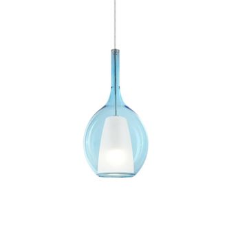 Netlighting Kalique Il 18cm Globe Dome Pendant Ceiling Light Sky Blue 1x E27