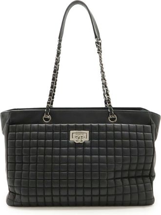 Chanel 2.55 Black Shoulder Bag Tote Bag (Pre-Owned)