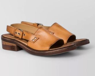 Miu Miu leather sandals