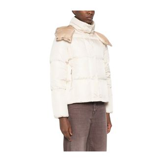 Moncler Dames, Jassen, Beige, Maat: M Polyamide