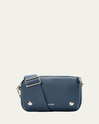 Loewe Mens Pebble Leather Camera Bag