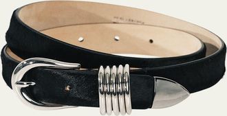 D&eacute;hanche Hollyhock Cavallino Leather Belt