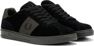 Fred Perry Suede Heren Sneakers Van Zwart Suède