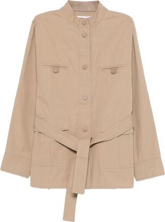 Yves Salomon Button-up Belted Coat