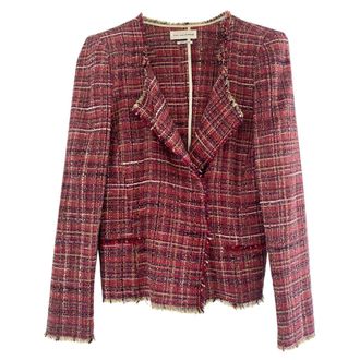 Isabel Marant Etoile Red Tweed Jacket Size 38