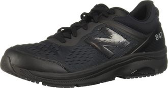 New Balance Mens 847 V4 Walking Shoe, Black/Black, 6.5 UK