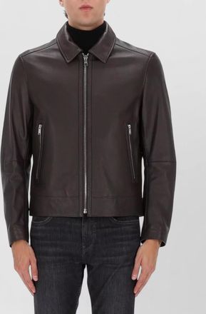 HUGO BOSS long sleeve collared jacket front pockets