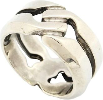 Gucci Silver Silver 925 Band Ring (Pre-Owned)