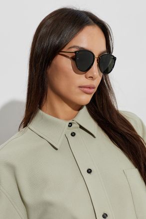 Linda Farrow Calthorpe Sunglasses, Unisex, Black
