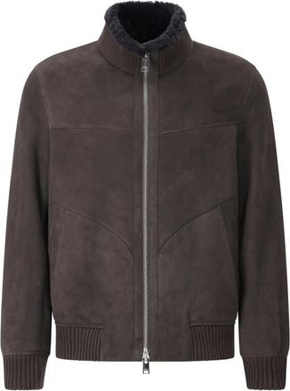 Arma Luxe Shearling Leren Jas - Heren - Leren en Su&egrave;de Jassen - Bruin - XL - Jassen