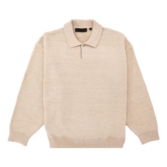 Fear of God FW23 Knit Polo Shirt Gold Heather 192BT232183F