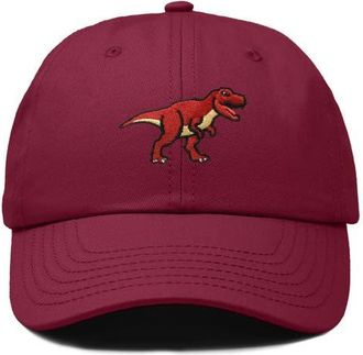 Dalix T Rex Dad Cap in Maroon at Nordstrom
