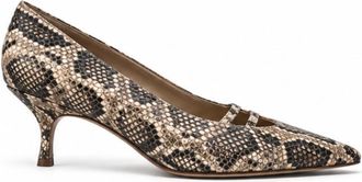 Gia Borghini Brown Printed Gigi Pumps