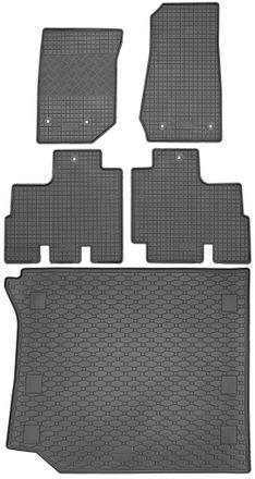 OEM Juego De Alfombrillas De Goma Para Coche Y Maletero Para Jeep Wrangler Suv (2006-2018)