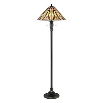 Netlighting Victory Tiffany Floor Lamp Valiant Bronze E27