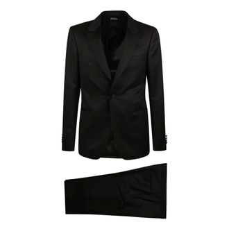 Ermenegildo Zegna Hombre, Trajes, Negro, Talla: XL