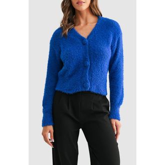 All in Favor V-Neck Cardigan in Bright Blue at Nordstrom Rack, Size X-Small