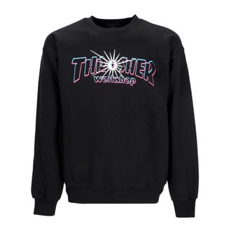 Thrasher Hombre, Sudaderas, Negro, Talla: XL