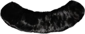 Dolce & Gabbana Black Fur Shawl Neck Wrap Cover Collar Womens Scarf