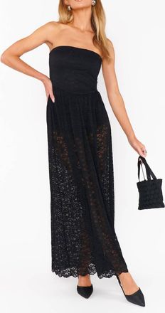 Show me your Mumu Diana Drop Waist Dress In Black Lovely Lace