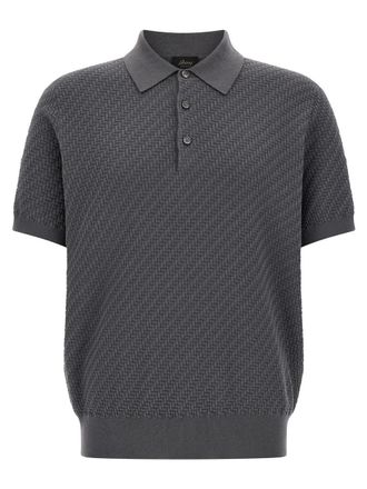 Brioni Weaving Polo Shirt