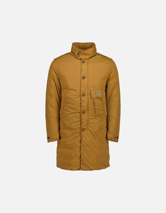 C.P. Company Mens Long Nycra-R Down Jacket - Yellow - Size: Regular/34