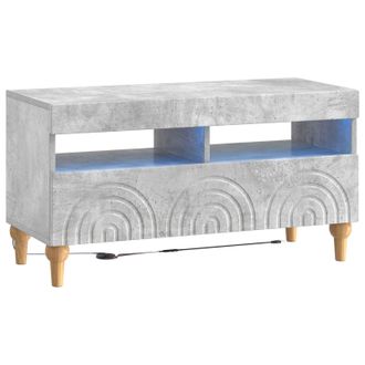 vidaXL Mueble De Tv Led Gris Hormig&oacute;n Madera De Ingenier&iacute;a Vidaxl
