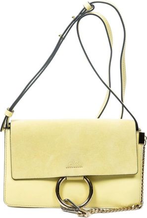 Chlo&eacute; Borsa a spalla in pelle scamosciata - Giallo