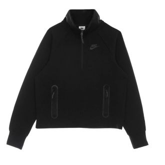 Nike Tech Fleece Coltrui Sweatshirt Zwart - Dames - Outdoorjassen - Zwart - L - Katoen - Fitness