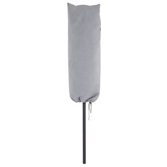 Beliani Funda Impermeable Para Sombrilla De Jard&iacute;n 157x69x53 Cm Poli&eacute;ster Gris Cubierta De Pvc Patio Exterior Sibilla Chuva