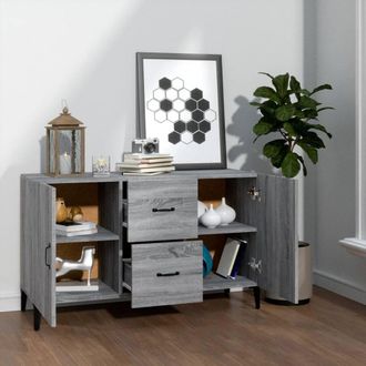Berkfield Home Sideboard Grey Sonoma 100x36x60 cm Engineered Wood | Size: 100 x 36 x 60 cm