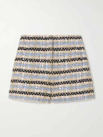 Veronica Beard Shorts In Tweed Metallizzato Jazmin - Blu