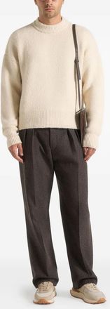 Mani&egrave;re De Voir Chris geborstelde beige trui