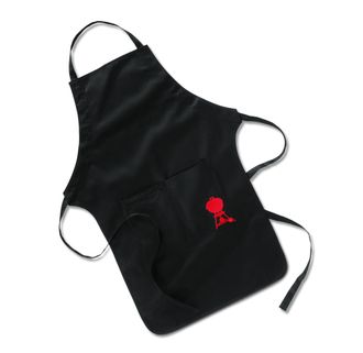 Weber Delantal De Barbacoa Weber Negro Con Parrilla De Caldera Roja