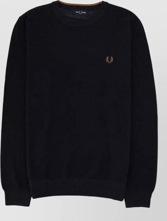 Fred Perry piqu&eacute; cotton jumper