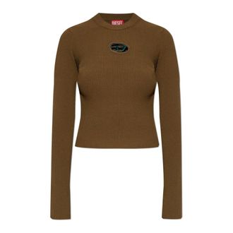 Diesel Trui M-Valari - Dames - Ronde hals truien - Groen - S - Truien & Vesten