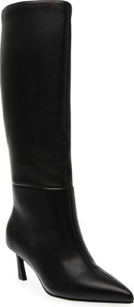 Steve Madden Lavan Pointed Toe Knee High Boot in Black Leat at Nordstrom Rack, Size 5.5