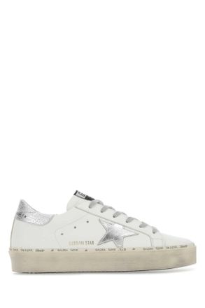 Golden Goose Deluxe Brand White Leather Hi Star Sneakers