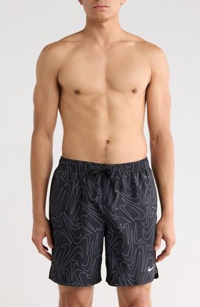 Nike 7-Inch Volley Swim Shorts in Black at Nordstrom Rack, Size X-Large