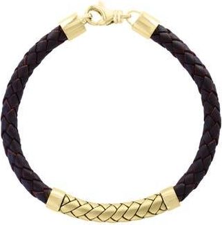Effy Braided Leather Bracelet in Black at Nordstrom Rack, Size 8.5