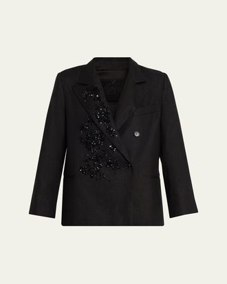 Libertine - Libertine Antibes Night Embellished Double-Breasted Jacket