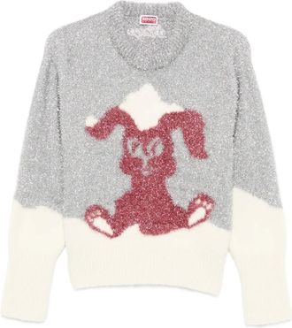 Kenzo Maglione con intarsio - Grigio