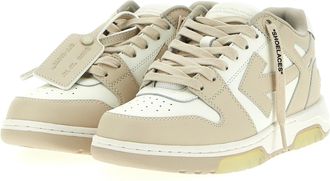 Off-white Womens Beige Calfskin Low Top Sneakers